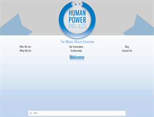 Tablet Screenshot of humanpowerproject.com